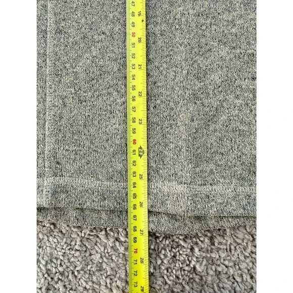 The North Face Gordon Lyons Quarter Zip Fleece Sweater Mens Small Brown Heather - Picture 5 of 7